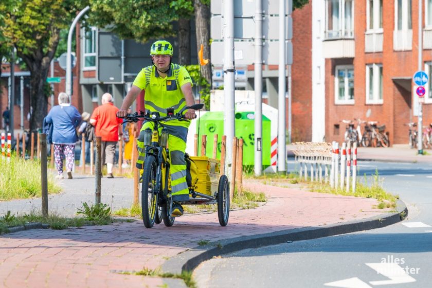 Wenn das Auto vom Fahrrad Starthilfe bekommt ALLES MÜNSTER