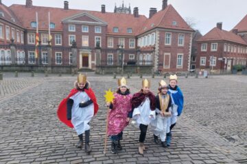 Engagiert zogen die Sternsinger auch im Stadtdekanat Münster von Haus zu Haus. (Foto: BDKJ Münster)