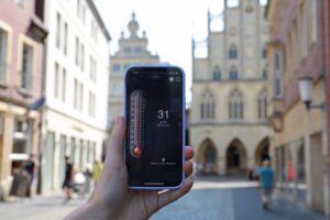 Bei Sommerhitze helfen in Münster der „Coole Stadtplan für heiße Tage“ und der „Hitzeknigge“. (Foto: Stadt Münster)