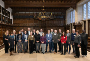 US-Delegation aus Minnesota im Friedenssaal: Das Team um die stellvertretenden Staatssekretäre Frank Kohlash und Kirk Koudelka wurde von Bürgermeisterin Maria Winkel empfangen. (Foto: Stadt Münster/MünsterView)