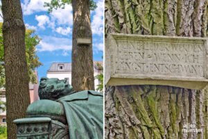 Wieder an Ort und Stelle, die Skulptur "Remembrance of Annette". (Fotos: Bührke)