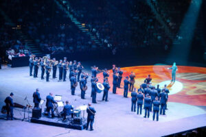 Das Luftwaffenmusikkorps beim Royal Nova Scotia International Tattoo in Halifax, Kanada. (Foto: Bundeswehr)