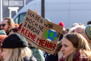 Die Klimainitiativen in Münster rufen zum nächsten Klimastreik auf. (Archivbild: Thomas Hölscher)