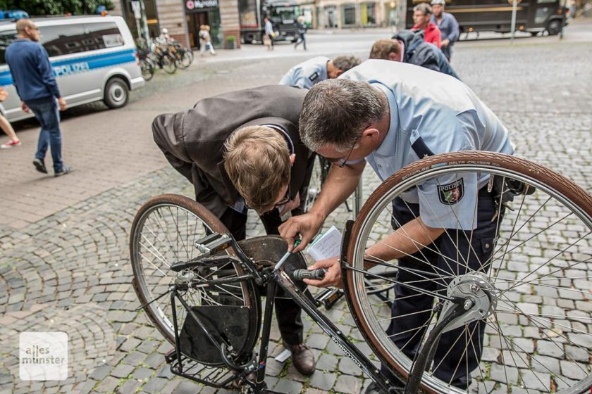 Fahrradregistrierung in der Innenstadt ALLES MÜNSTER