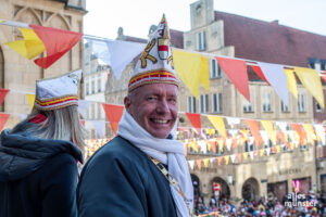 Der ehemalige Stadtprinz Thorsten Brendel ist seit 2023 Präsident des Bürgerausschusses Münsterscher Karneval (BMK).