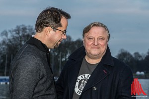 Gut Lachen haben Jan Josef Liefers (li.) und Axel Prahl: Die neue Folge des Münster-Tatorts bricht alle Einschalt-Rekorde. (Foto: ml)