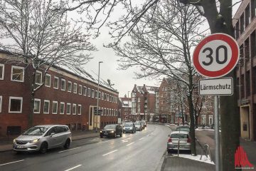 Auch der lange Straßenverlauf von Münzstraße über Bült bis Mauritzstraße wird eine Tempo 30-Zone. (Foto: Thomas Hölscher)